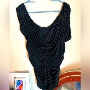 Off the shoulder ruched blouse